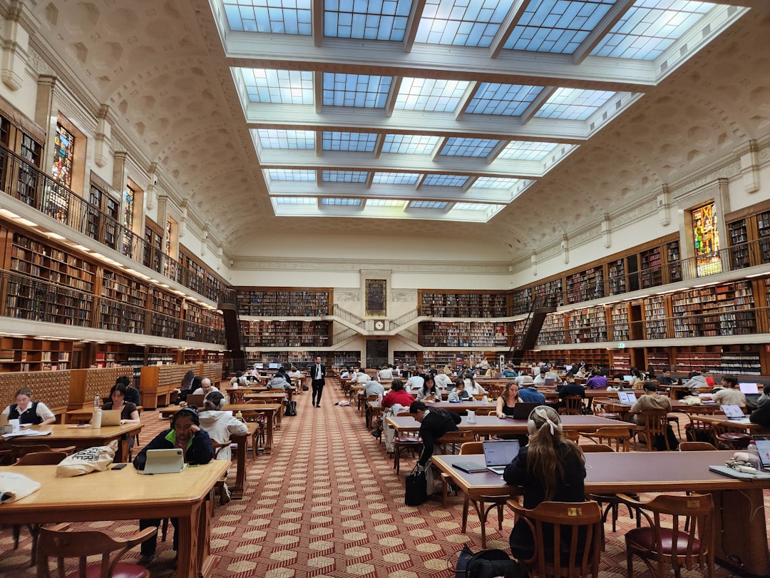 a large library filled with lots of books