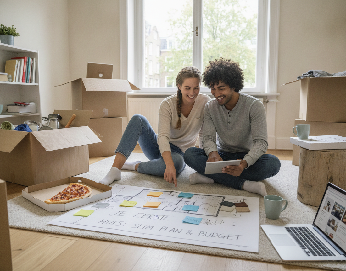Je eerste huis inrichten als starter met slim plan en budget