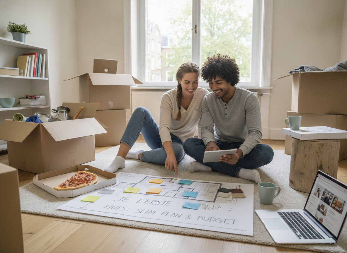 Je eerste huis inrichten als starter met slim plan en budget