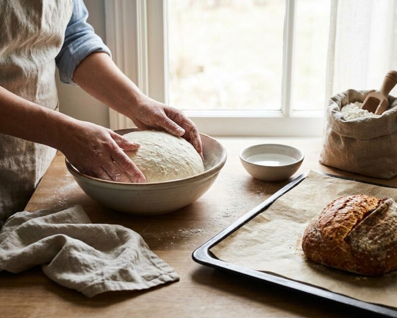 Voor het eerst brood bakken zonder broodbakmachine